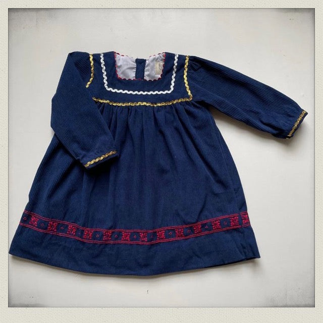 Freya Dress - Navy