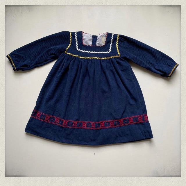 Freya Dress - Navy