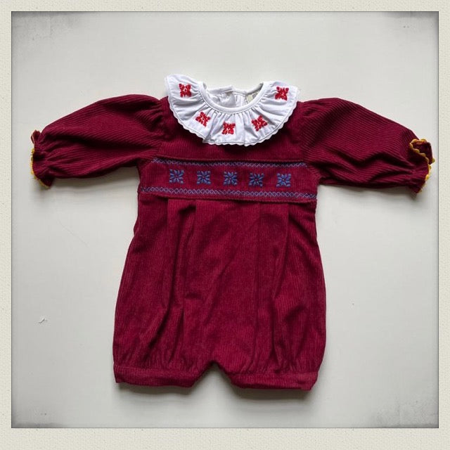 Sawyer Romper - Burgundy