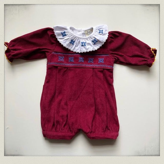 Sawyer Romper - Burgundy