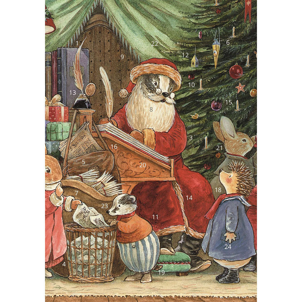 Santa's List Advent Card