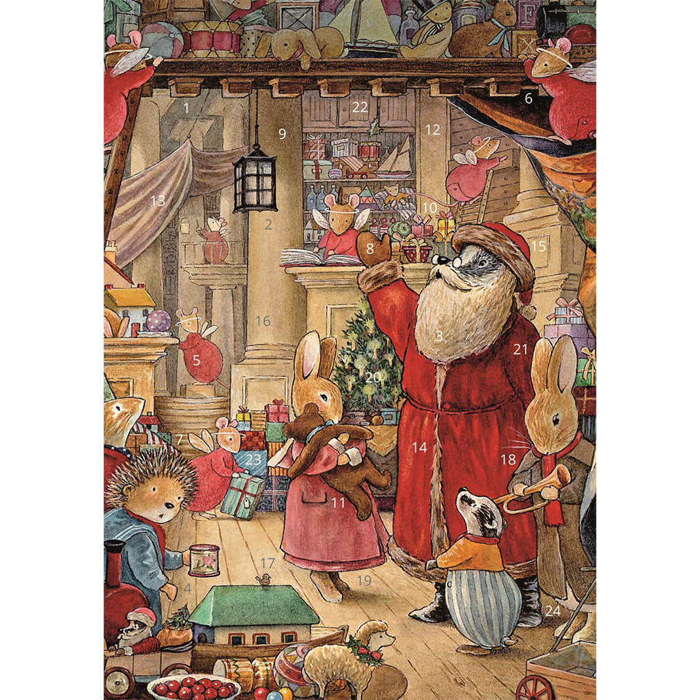 Santa's Toys Advent Card